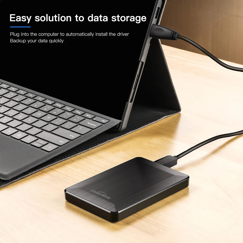 UnionSine HDD 2.5" Portable External Hard Drive 320gb/500gb/750gb/1tb USB3.0 Storage Compatible for PC,Mac,Desktop,MacBook,TV