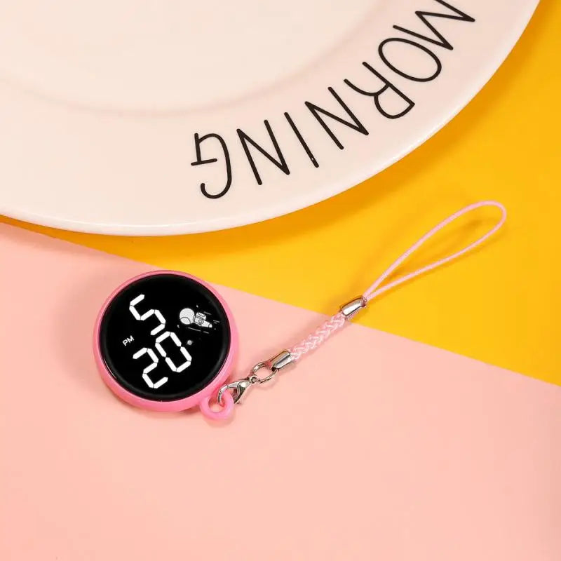 Montre LED créative à pendentif, montre électronique tactile simple pour écoliers du primaire