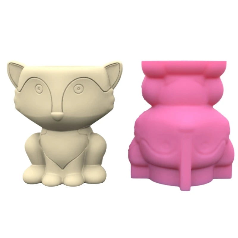 MXME Creative-Resin Plant Pots Silicone Mold Flower Pots Resin Mold Pen Holder Vase Epoxy Casting Mold