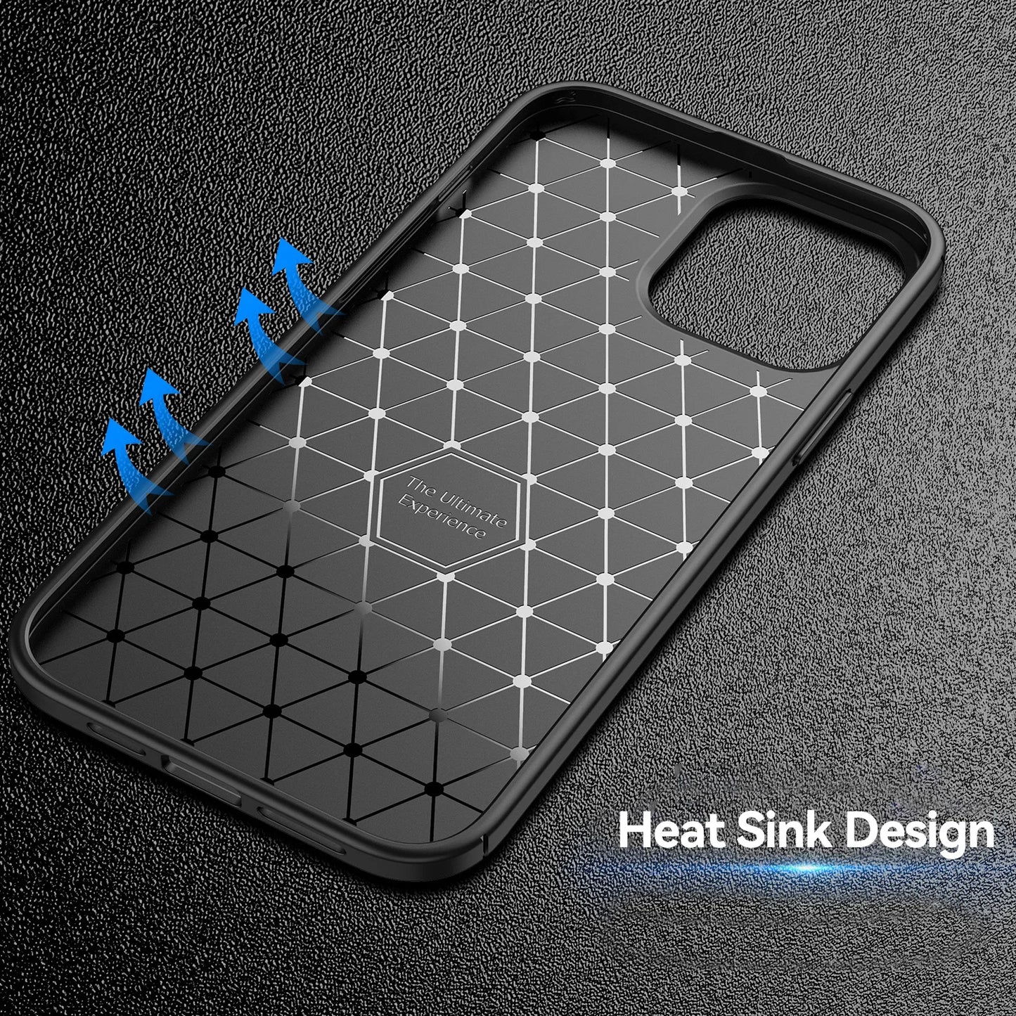 Carbon Fiber Patten Case For Apple iPhone 11 12 13 14 15 Pro Max 14 Plus Shockproof Soft TPU Case