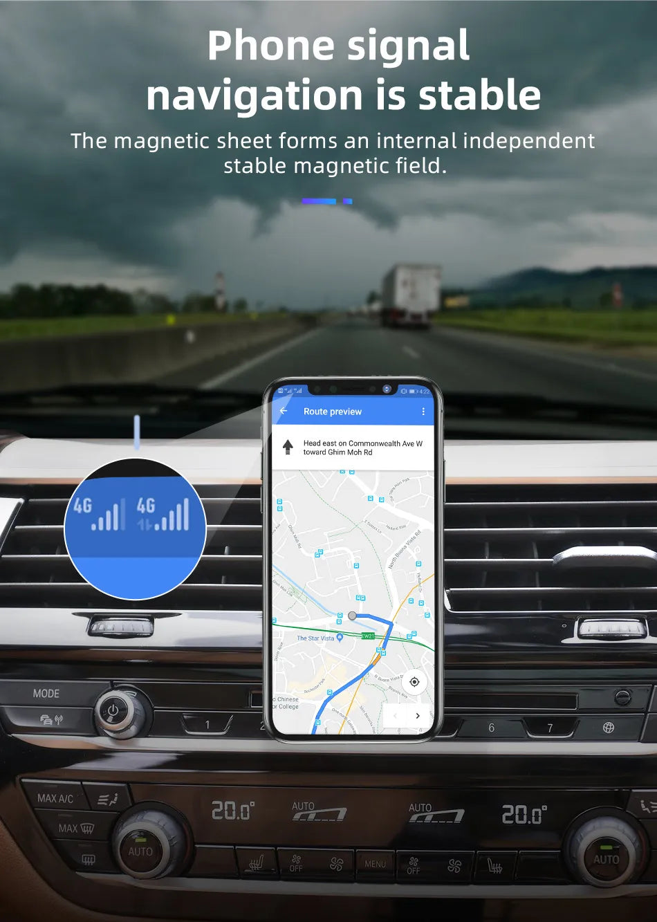 Magnetic Car Phone Holder Magnet Smartphone Support GPS Foldable Phone Stand Bracket Car Charger Holder For iPhone 15 14 Xiaomi