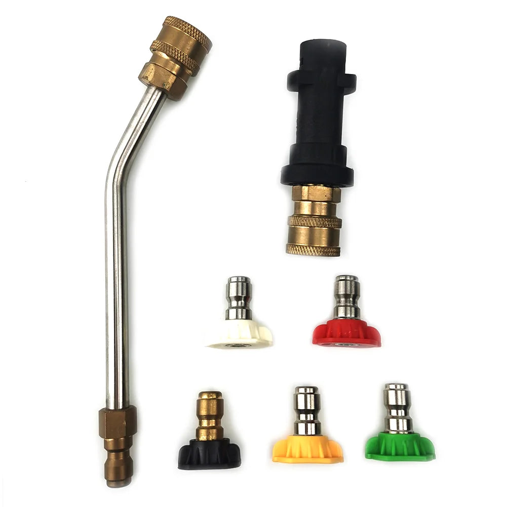Buses de pulvérisation à connexion rapide + lance d'extension pour pistolet à eau de lavage de voiture haute pression pour Karcher K2 K3 K4 K5 K6 K7