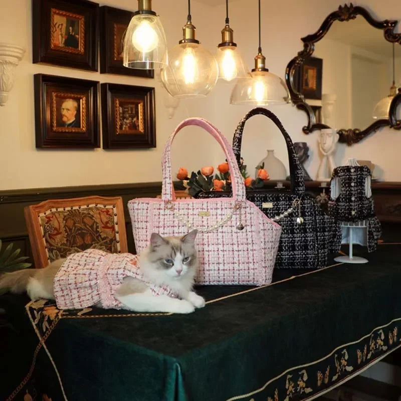 Sacs à bandoulière de luxe pour petits chiens, articles pour animaux de compagnie, sac à main portable pour chiots, accessoires pour chiens, Yorkshire, Chihuahua, sac de transport pour chats