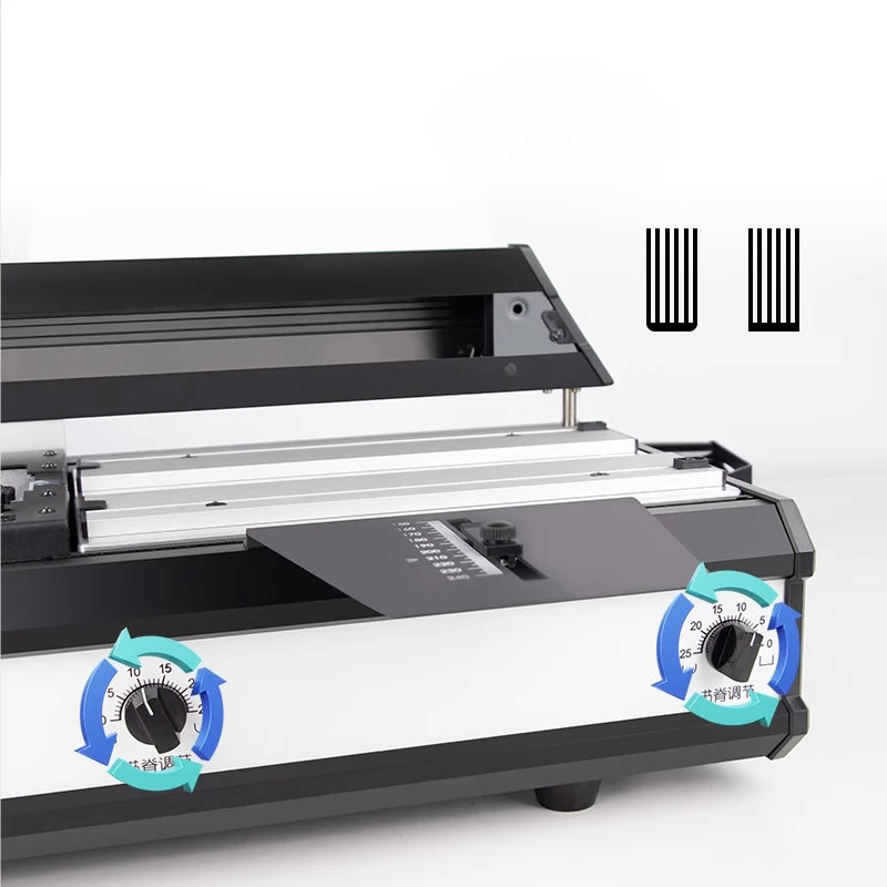 HJ420A Desktop Electric Binding Machine Bid Contract File Accounting Voucher Automatic Hot Melt Glue Binding Office A4 Book Grap