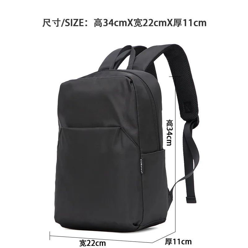 Mini sac à dos en toile pour homme, tendance, noir, cartable, petit sac japonais, sac de voyage, étanche