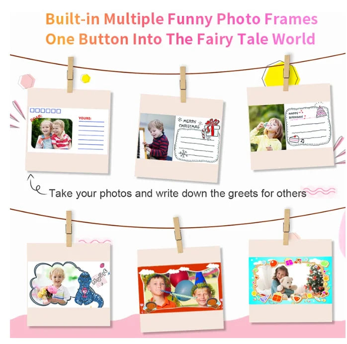 Kids Camera Instant Print Christmas Birthday Gifts for 3-12 Year Old Boys Girls Toys for Kids Age 3-10 with 3 Rolls Print Paper