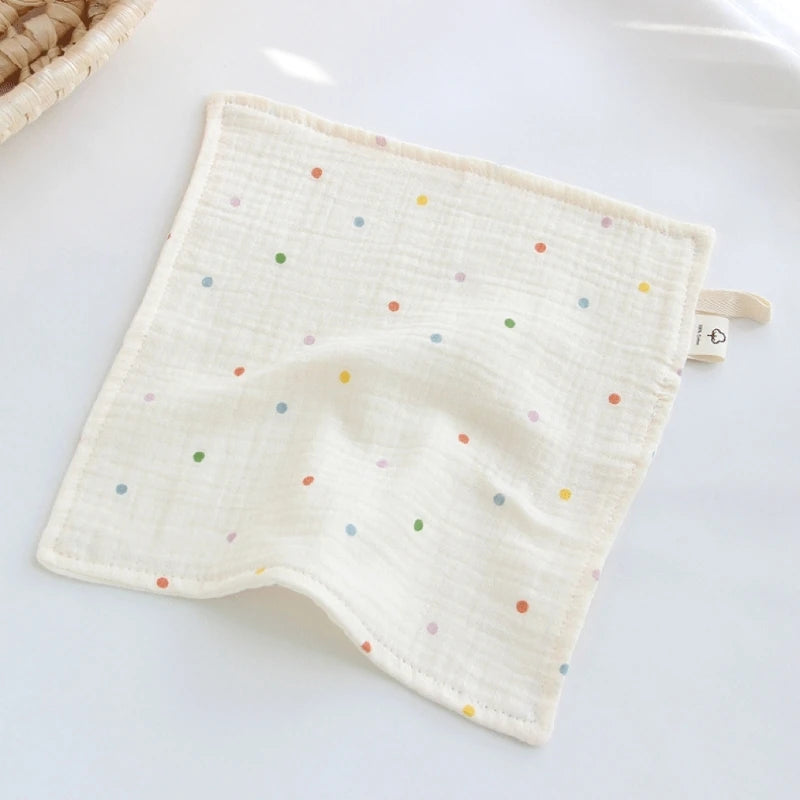 Cotton Towel Newborn Baby Items 4 Layer Muslin Baby Bibs Handkerchief Soft Saliva Towel Feeding Burp Cloths