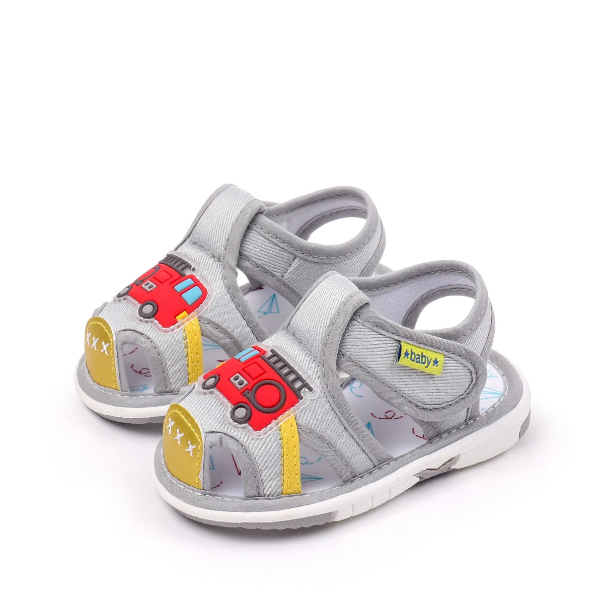Chaussures d'été grinçantes pour bébés filles et garçons, chaussures de marche d'intérieur et d'extérieur de haute qualité avec TPR, tendance 2025