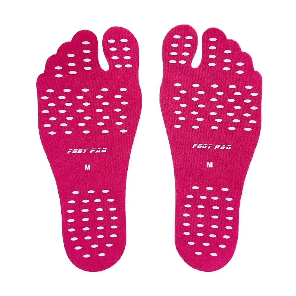 Semelles adhésives antidérapantes en gel de silice pour chaussures de plage, coussinets antidérapants, autocollants pour pieds nus, bord de mer