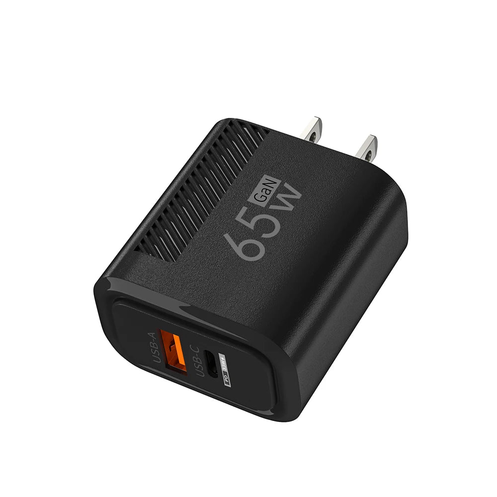 GaN 65W USB Type C Charger Fast Charging Mobile Phone Adapter Quick Charger For Samsung S23 Ultra Xiaomi 13 Huawei iPhone 14 13