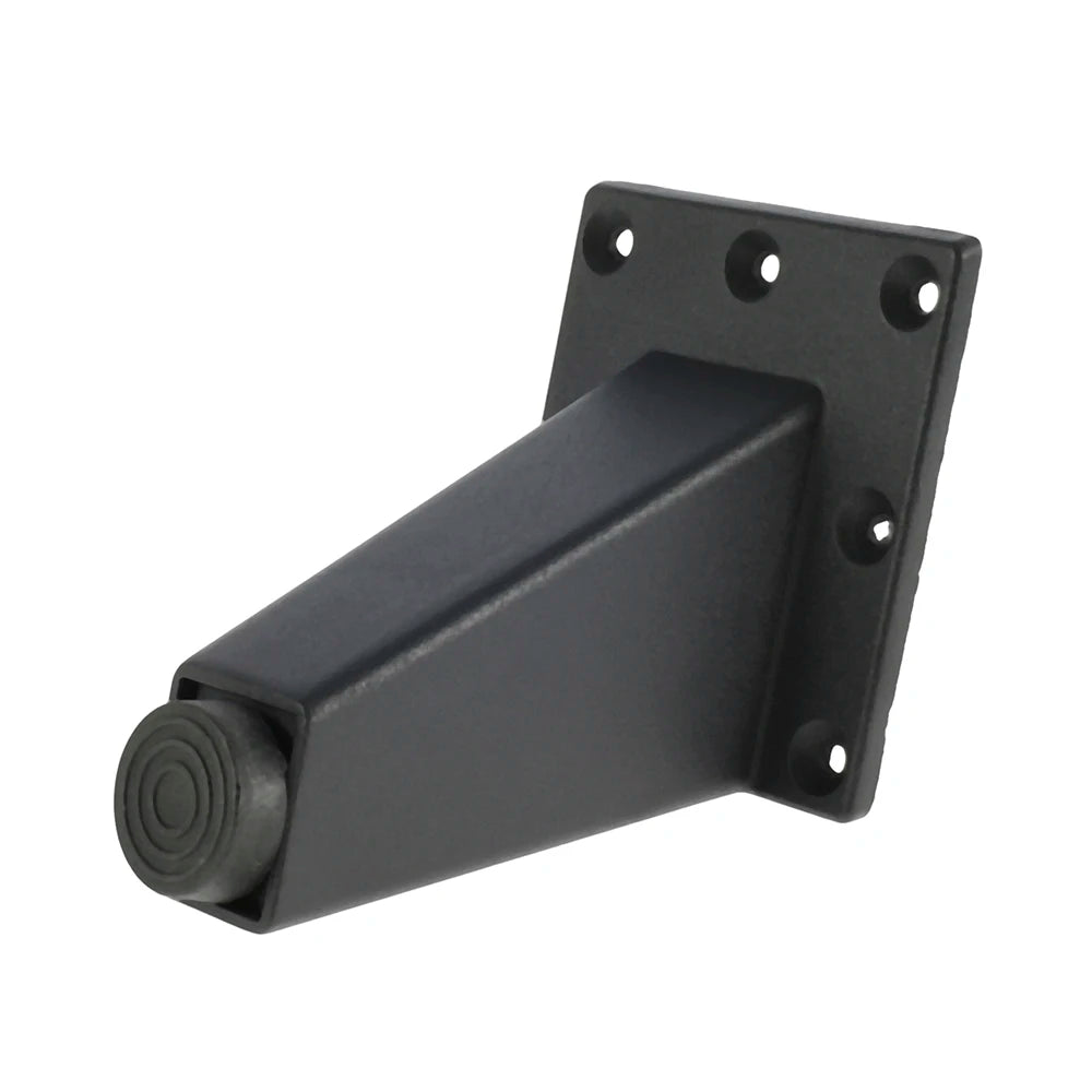 Lot de 4 pieds de meuble réglables en métal, noirs, en alliage d'aluminium épais, pour canapé, lit, meuble TV