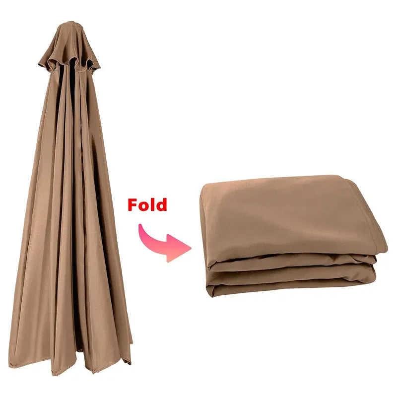 Parasol de jardin en tissu imperméable pour activités de plein air, pique-nique, camping