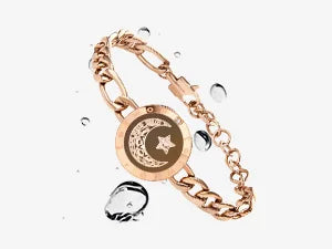Totwoo Long Distance Relationship Touch Bracelets Couple Birthday Gift Smart Bluetooth Jewelry with App Support iOS Android