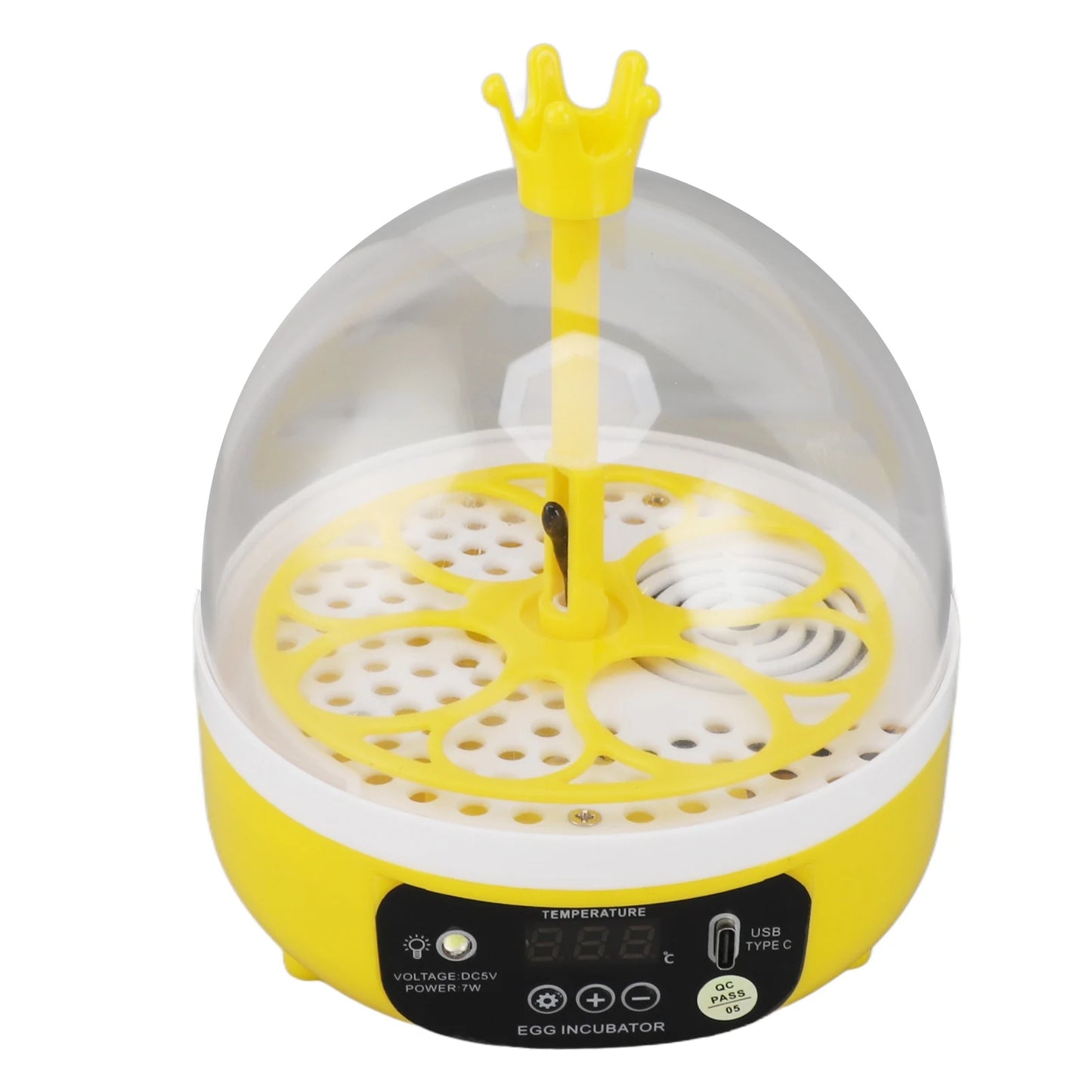 Mini incubateur d'œufs pour la maison, contrôle automatique de la température et de l'humidité, 4 œufs, chandelle, machine à couver pour volailles, poulets, canards, Pi