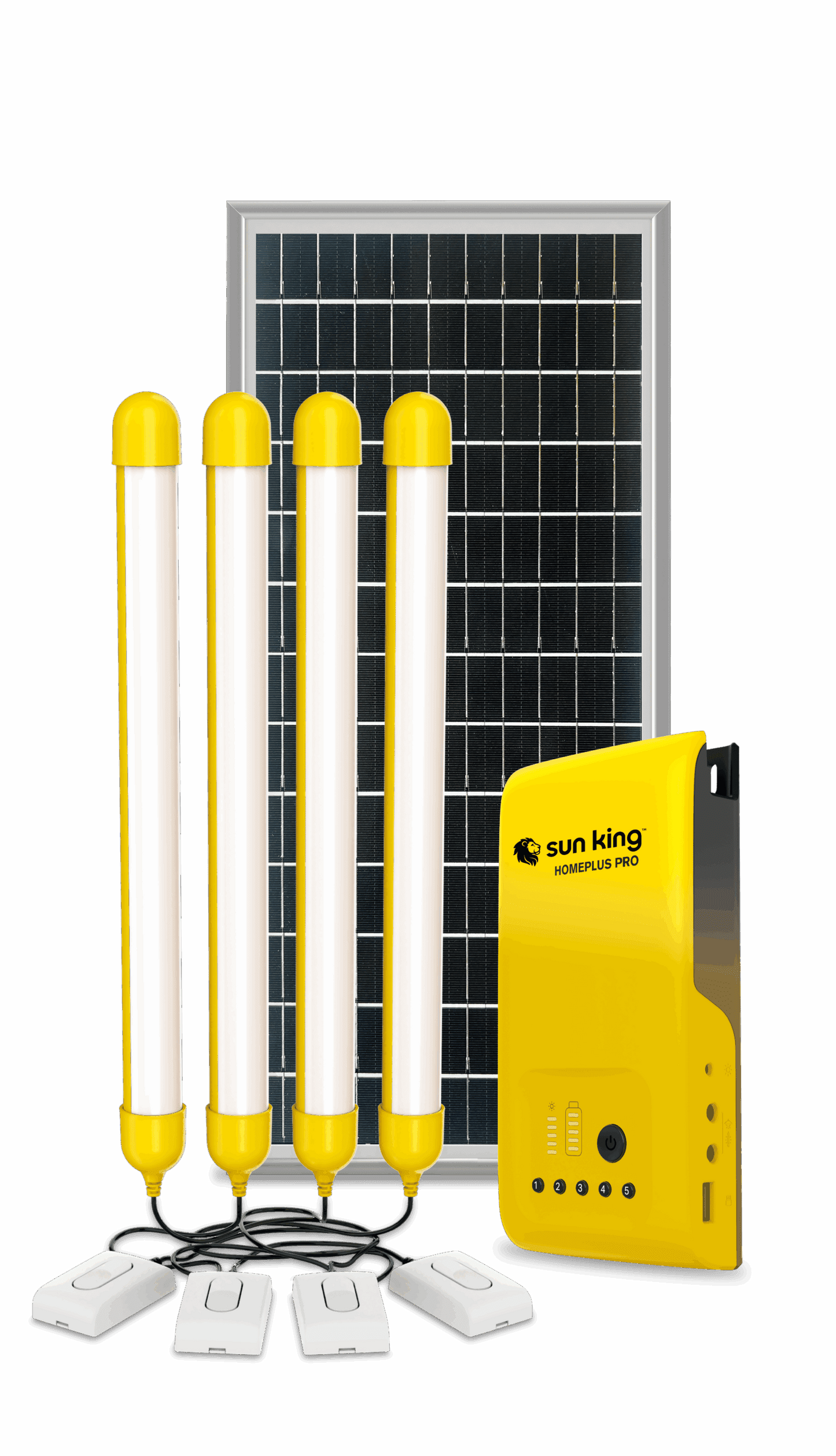 HomePlus Pro, Sunking Solar Home System, Comprehensive lighting and smartphone charging