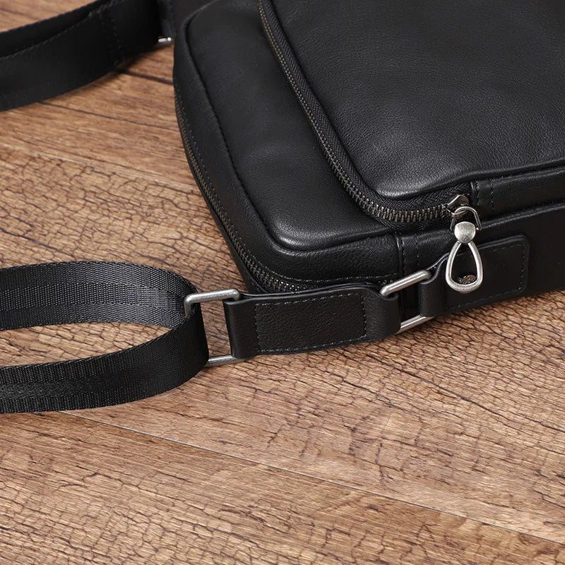 Sac à bandoulière en cuir véritable naturel pour homme, sacoche à rabat en cuir souple, petit sac à bandoulière pour homme, sacoche en cuir de vachette première couche