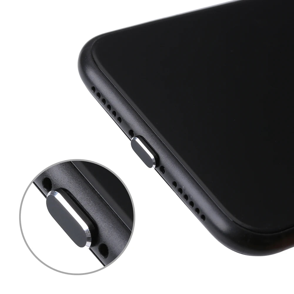 1PC Metal Charger Port Anti Dust Plug Stopper For iPhone 14 13 12 11 X XR Max 8 7 Plus Phone Accessory Charging Plug Cap Cover