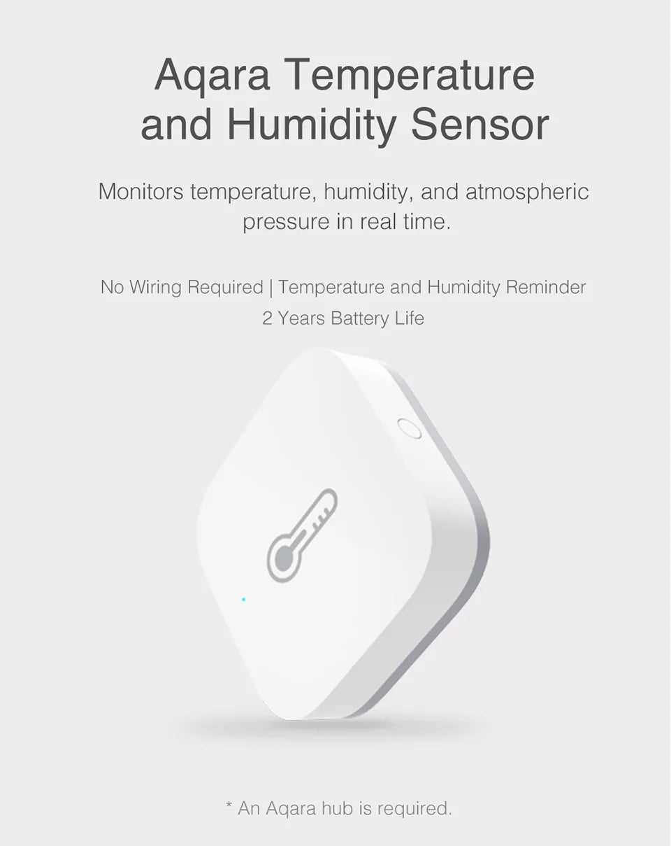 Aqara Temperature Sensor Smart Air Pressure Humidity Environment Sensor Zigbee Smart Remote Control For XiaoMi Mi Home Homekit