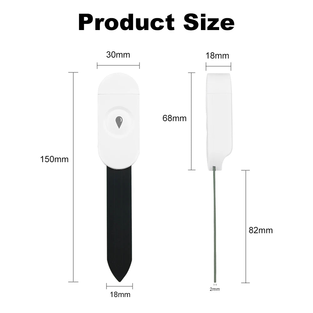 Testeur de sol intelligent Zigbee 3.0, compteur de température et d'humidité, thermohygromètre étanche, détecteur d'irrigation et d'automatisation de jardin