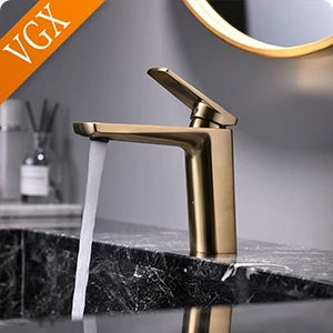 VGX Brass Bidet Faucet Set Handheld Ducha Higienica Hot Cold Toilet Crane Women Washer Bathroom Shattaf Sprayer Hygienic Shower