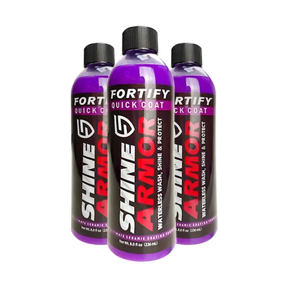 SHINE ARMOR Ceramic Coating Fortify Quick Coat Car Wax Polish Spray Waterless Wash Wax Hydrophobic Top Coat Polish Polymer Paint