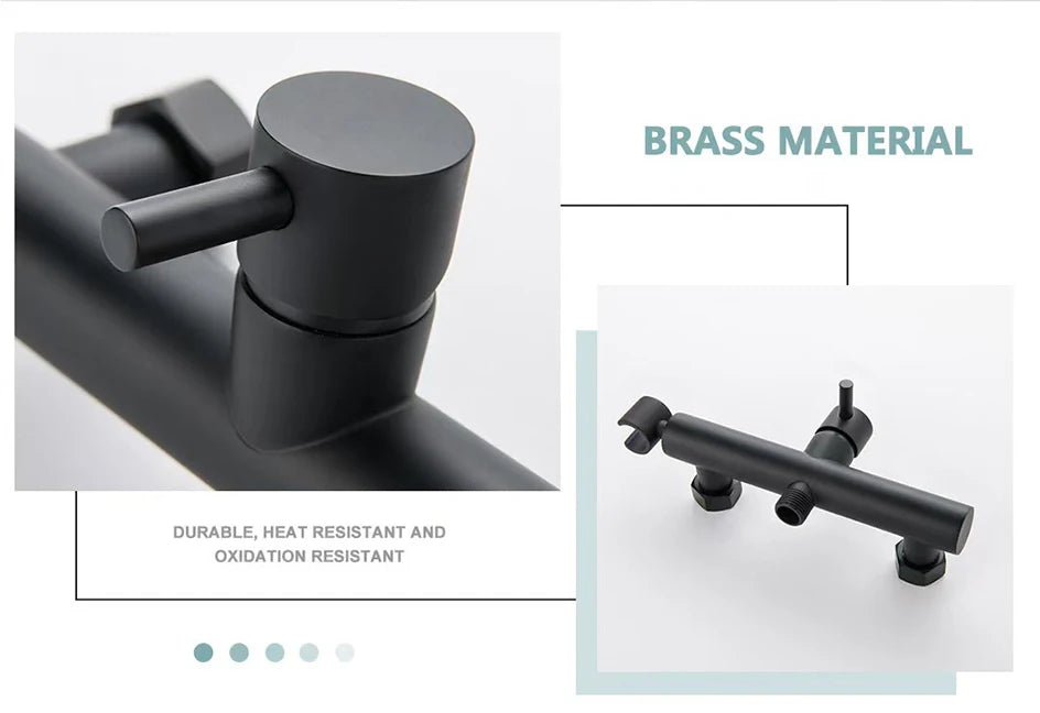 VGX Brass Bidet Faucet Set Handheld Ducha Higienica Hot Cold Toilet Crane Women Washer Bathroom Shattaf Sprayer Hygienic Shower