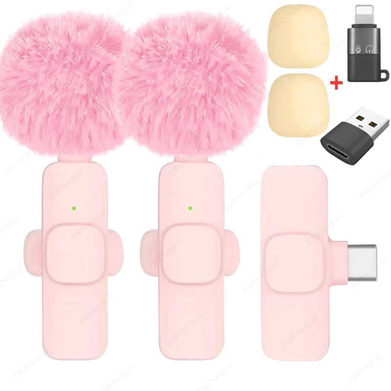 Nouveau microphone cravate sans fil, mini microphone portable pour enregistrement audio et vidéo, pour iPhone, Android, PC, appareil photo, jeux en direct, téléphone