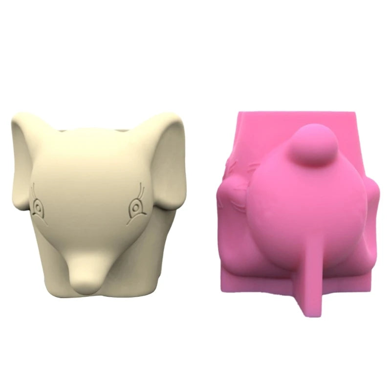 MXME Creative-Resin Plant Pots Silicone Mold Flower Pots Resin Mold Pen Holder Vase Epoxy Casting Mold