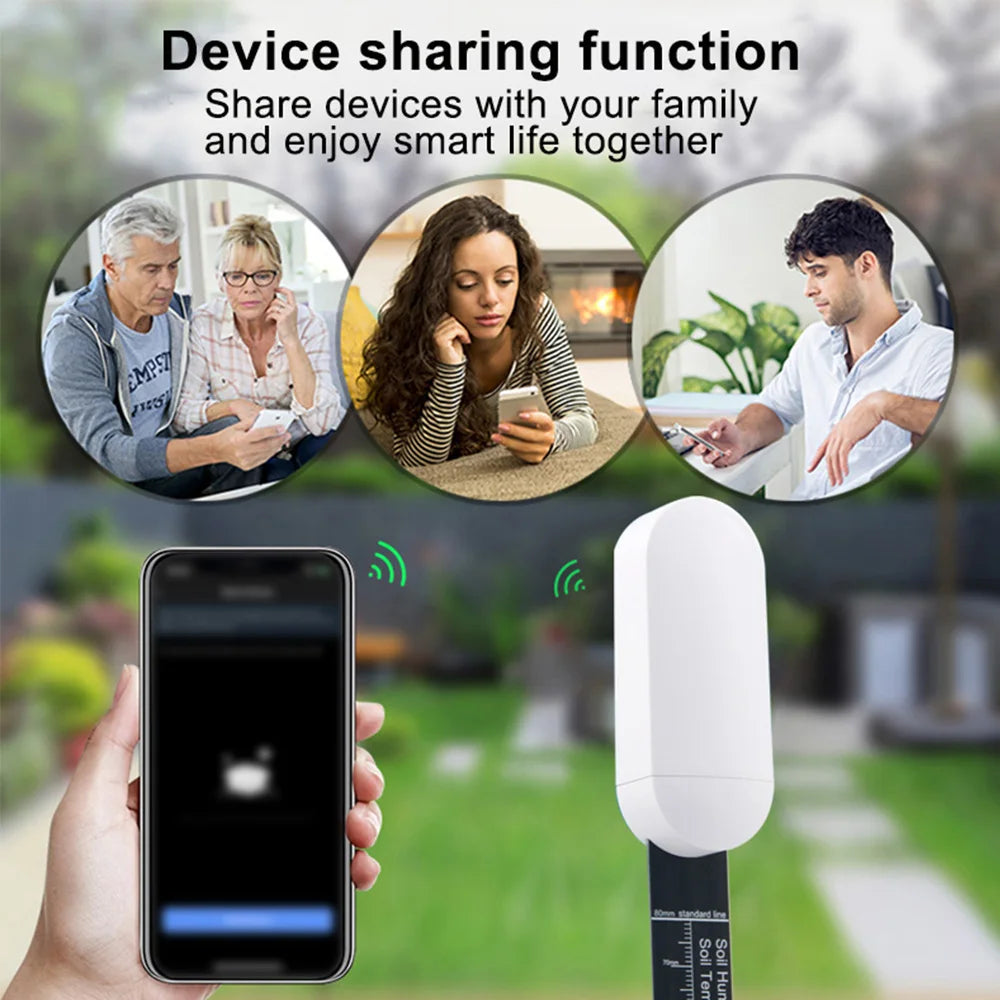 Testeur de sol intelligent Tuya Zigbee, compteur de température et d'humidité, thermohygromètre étanche, détecteur d'irrigation automatisé pour jardin