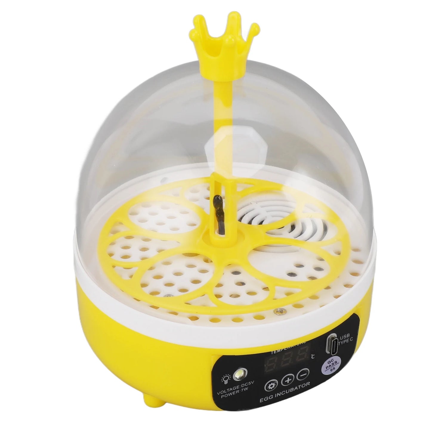 Mini incubateur d'œufs pour la maison, contrôle automatique de la température et de l'humidité, 4 œufs, chandelle, machine à couver pour volailles, poulets, canards, Pi