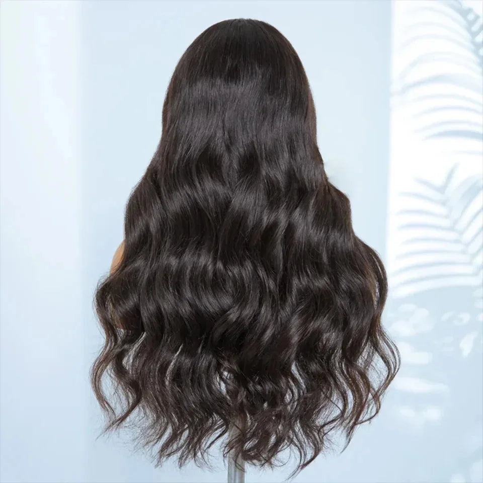 Perruques Rebecca 3x1 Body Wave 100 % cheveux humains avec frange rideau pour femmes, cheveux brésiliens Remy, sans colle, colorées, QVR