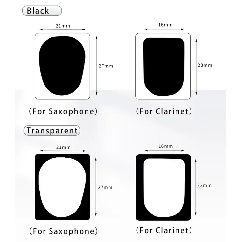 Coussinets d'embouchure pratiques et de qualité, en silicone, pour saxophone, clarinette, 0,5 mm/0,8 mm