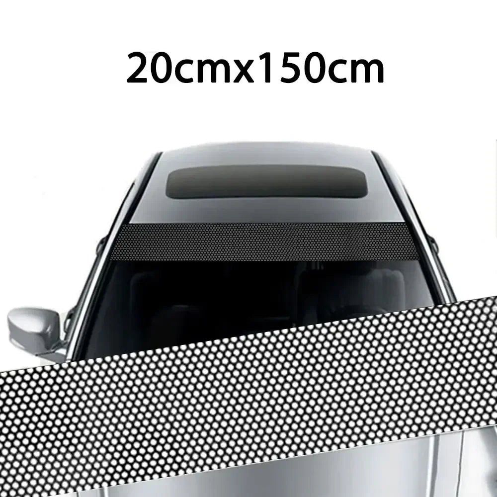 Car Front Windshield Sunshade Stickers 3D Vinyl Film Sunshade Decorative Stickers for Auto Front Windshield Decorative Sticker