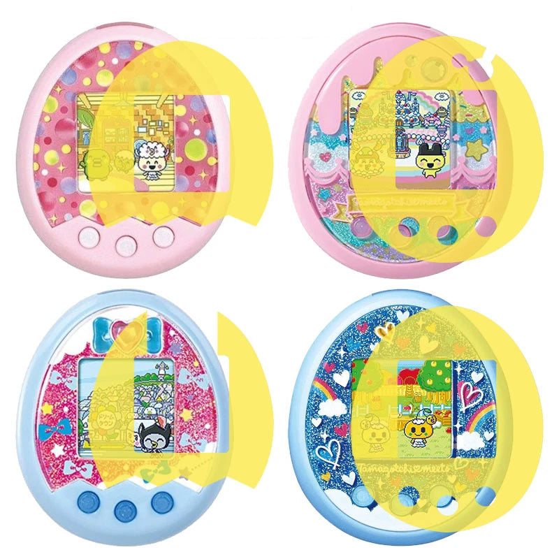 Lot de 5 films de protection en TPU souple doré pour jeux électroniques virtuels pour animaux de compagnie, pour Tamagotchis, Pix, Meets et Sweets