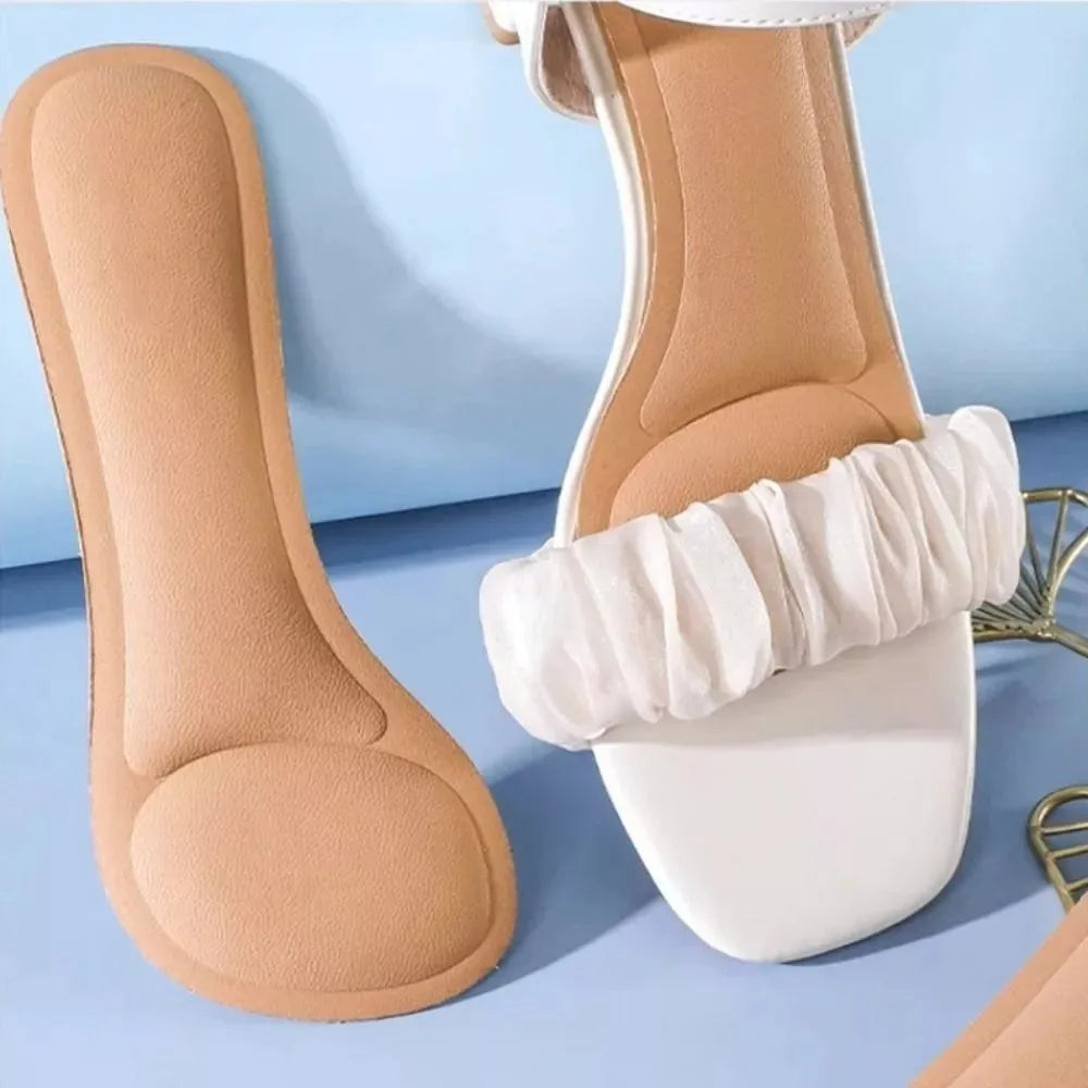 Semelles intérieures auto-adhésives souples pour talons hauts pour femmes, antidérapantes, autocollantes pour talons hauts