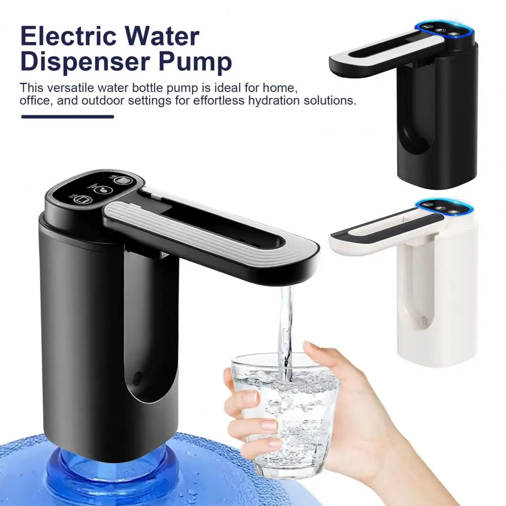 Distributeur d'eau automatique à pompe pour bouteille, chargement USB, distributeur d'eau électrique portable, pompe pour usage domestique et extérieur, pour bouteille de 2 à 5 gallons