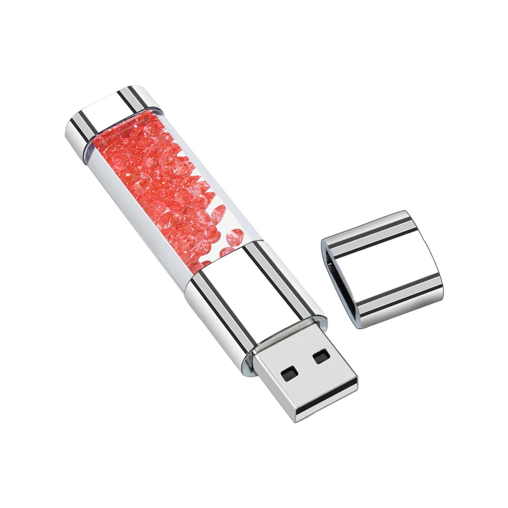 Crystal Diamond Usb Flash Drive 2.0 4GB 8GB 16GB 32GB 64GB 128GB Pendrive Stick Usb disk Memoria Stick Exquisite gift