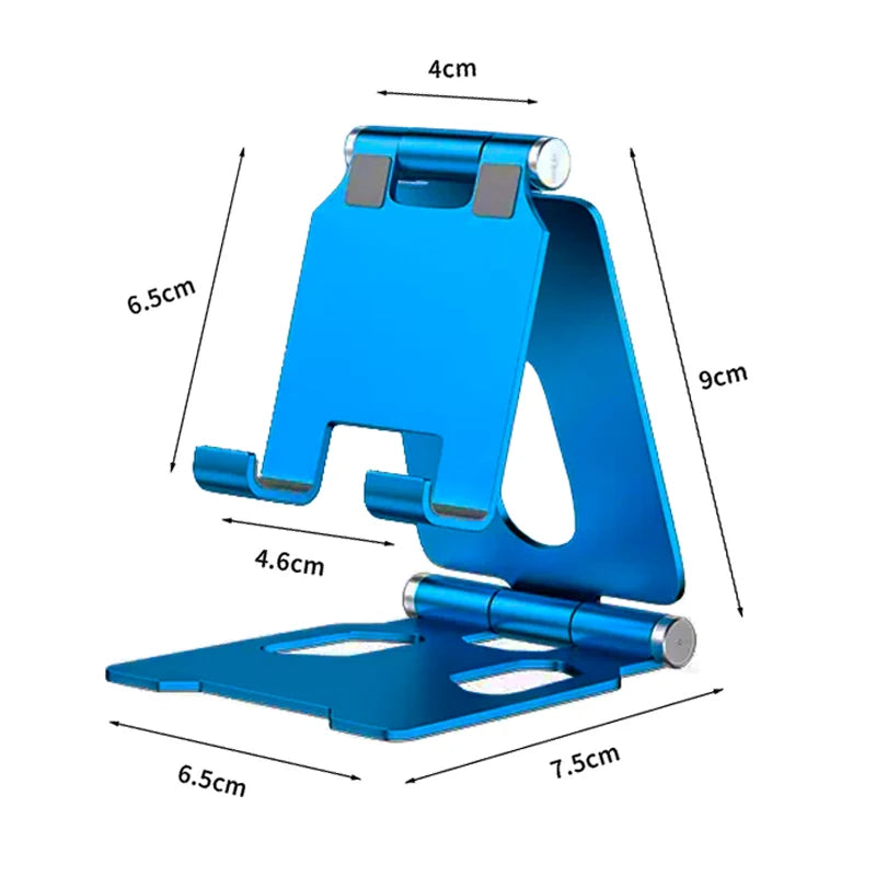 Metal Aluminum Alloy Mobile Phone Desktop Holder Stand for iPhone 13 14 Pro Stand Lazy Live Portable Folding Mobile Phone Stand