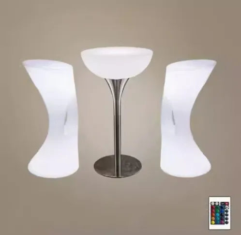 NewOut Door Use Led Illuminated Bar Cocktail Table Rechargeable Bar Plastic Table Lighted Up Coffee Table Ktv Disco Party Supply