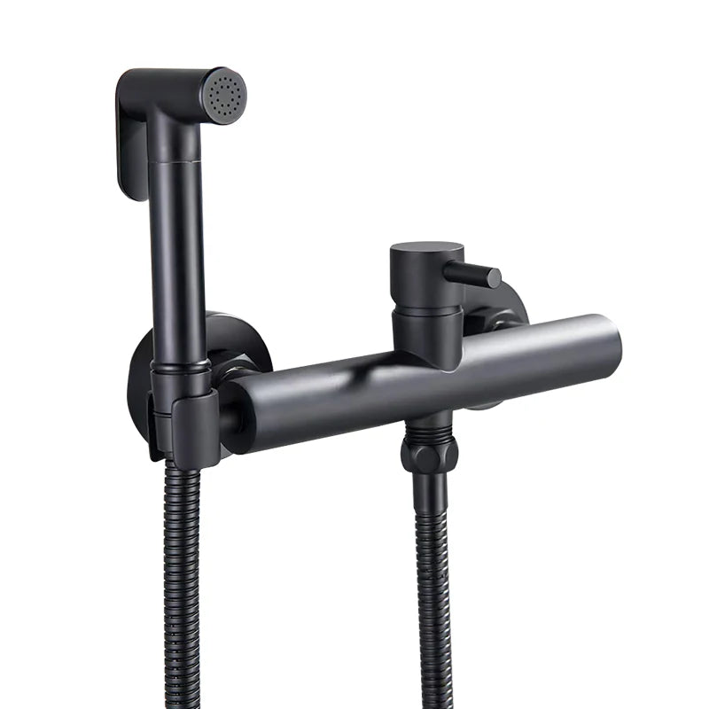VGX Brass Bidet Faucet Set Handheld Ducha Higienica Hot Cold Toilet Crane Women Washer Bathroom Shattaf Sprayer Hygienic Shower