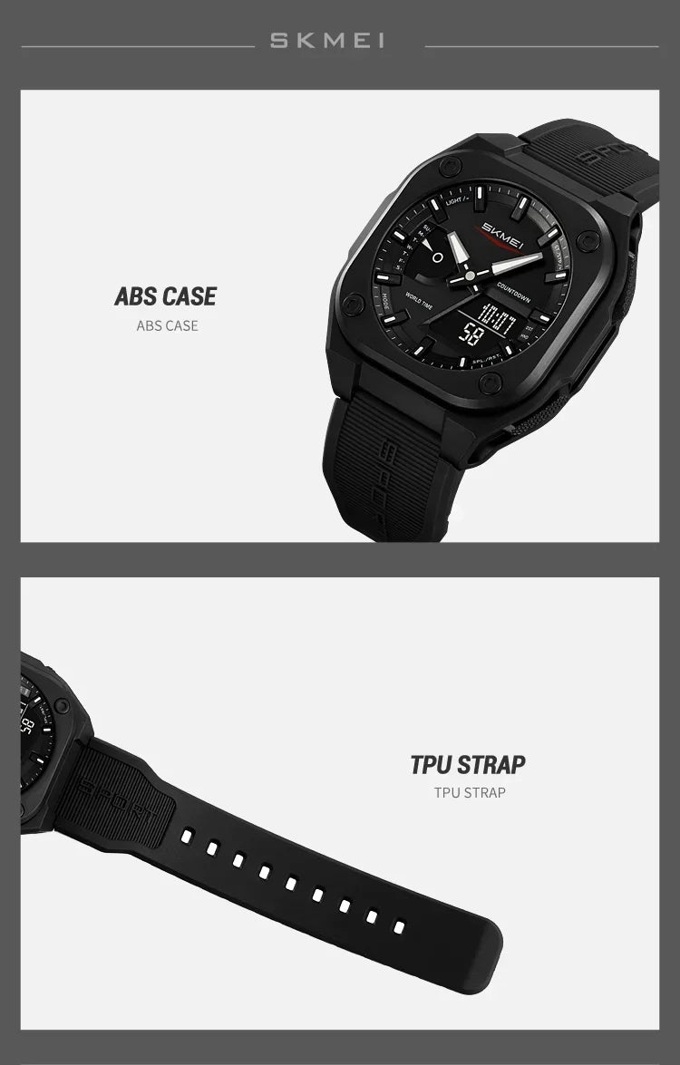 Montre SKMEI 2328 pour homme, accessoire de sport, étanche, réveil, numérique, électronique