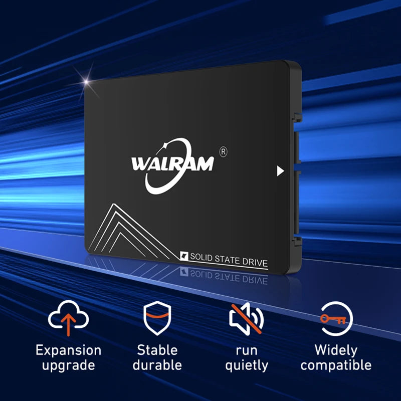 Disque dur SSD Walram 1 To SATA3 SSD 120 Go 240 Go 128 Go 256 Go 480 Go 512 Go 500 Go pour ordinateur portable de bureau