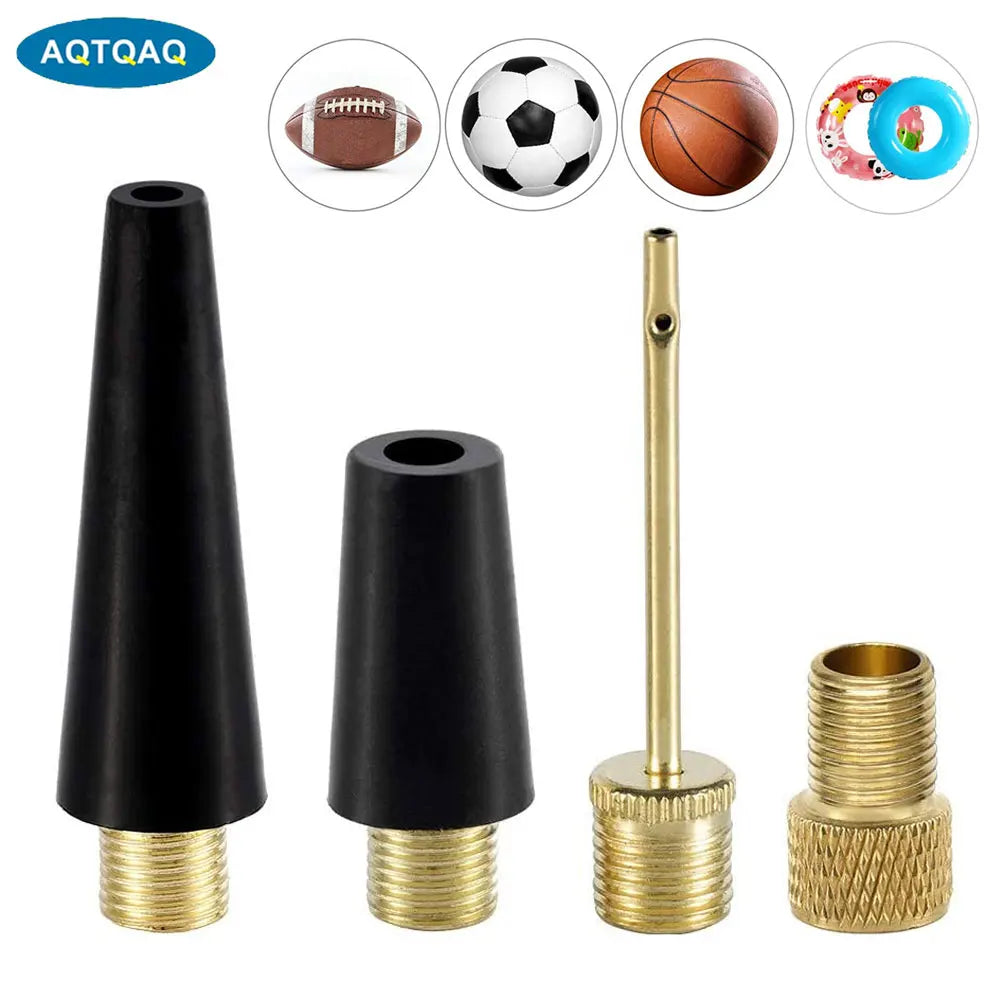 1 Set Bicycle Presta Schrader Valve Adaptor, Brass Bike Pump Adapters, Ball Pump Needle, Balloon Inflatable Toys Nozzle Inflator
