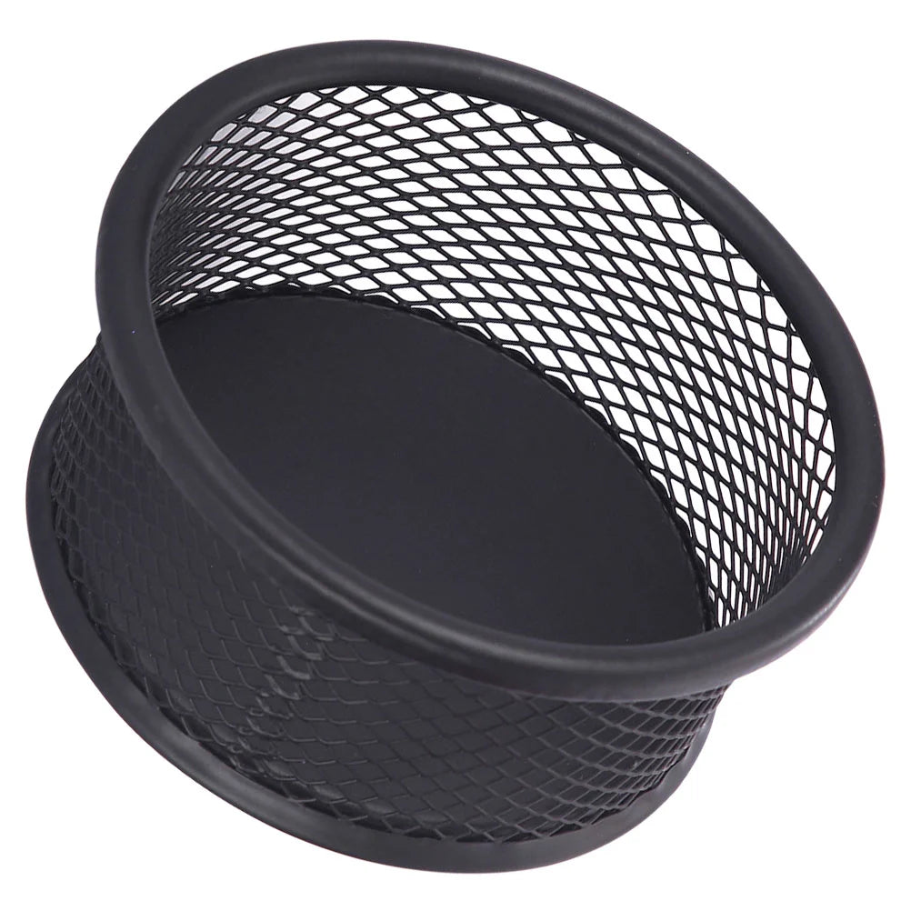 Paper Clip Holder Basket Office Supplies Binder Clips Containers for Desk Accessories Grid Desktop Mesh Holders Sundries Iron