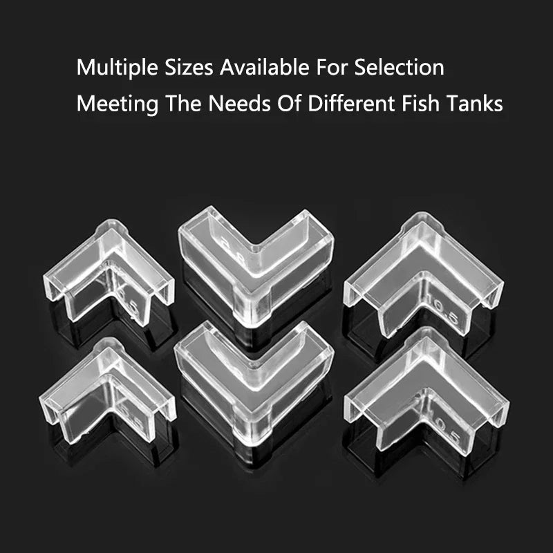 Lot de 4 protections d'angle anti-collision en plastique pour aquarium, 5/6/8/10/12/15 mm, sans adhésif, accessoires
