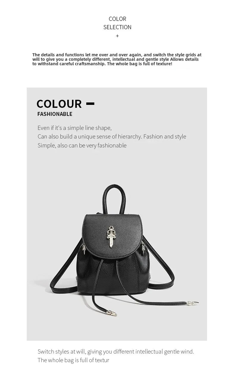 Fashionable Mini Travel Backpack for Women 2024 New Style Versatile Outdoor Bag Stylish Double Shoulder Bag Ladies Love