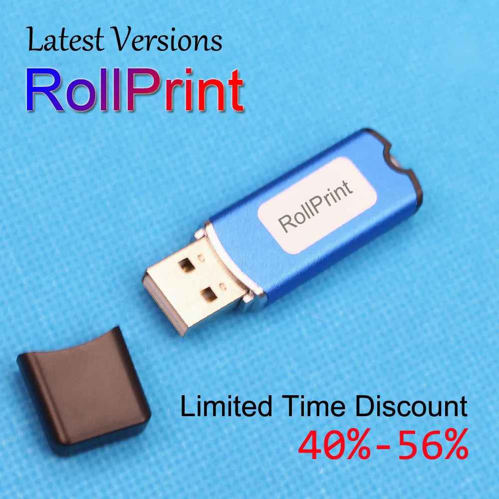 Logiciel d'impression RollPrint Roll Rip pour imprimante Epson PrintRoll PrintCTRL Dongle USB Key Program pour Epson L1800 L801 L805 L1300 R1390 1500W R2000