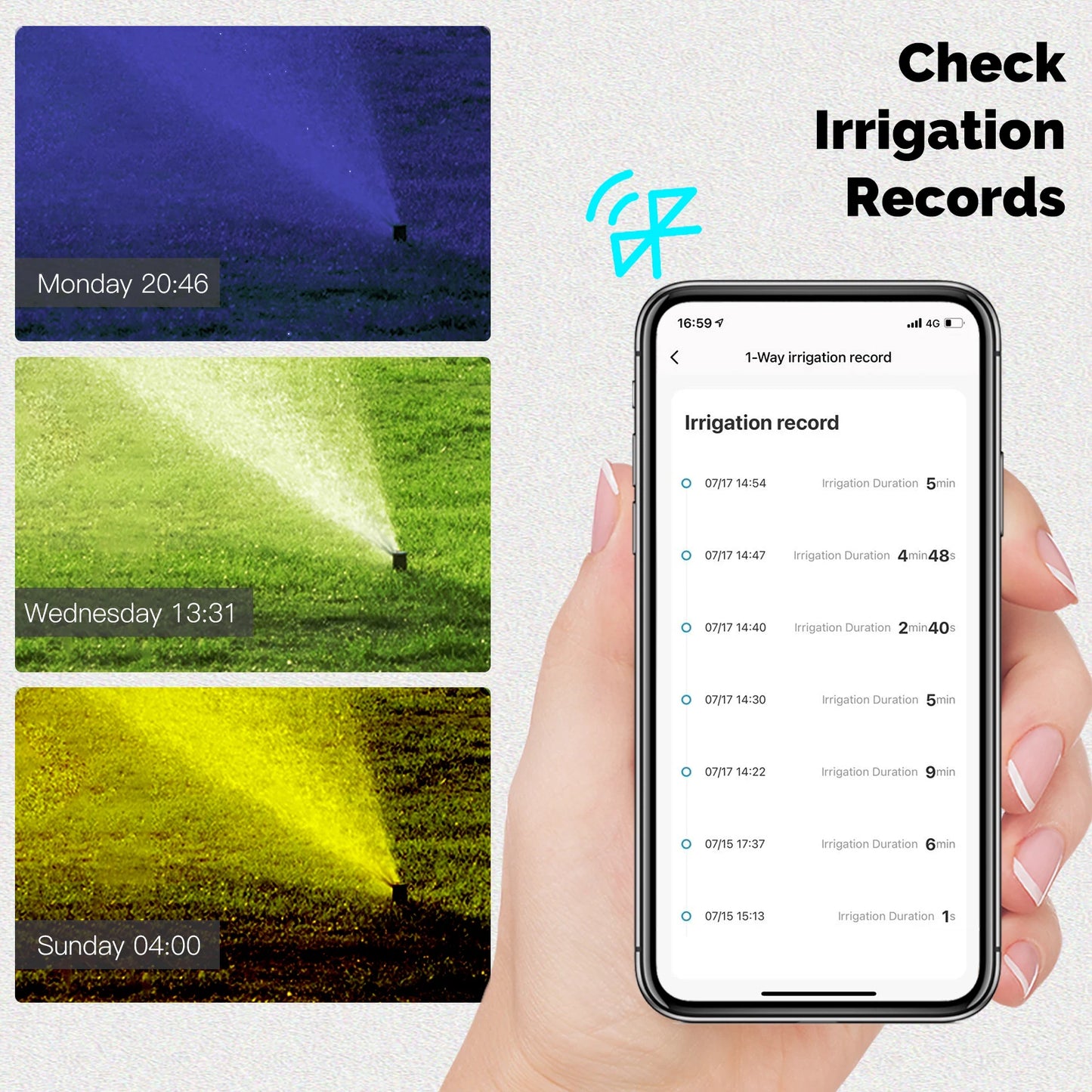 MOES Tuya Smart ZigBee 2-Outlet Water Timer Brass lnlet Sprinkler with Filter Programmable Irrigation Work With Alexa GoogleHome