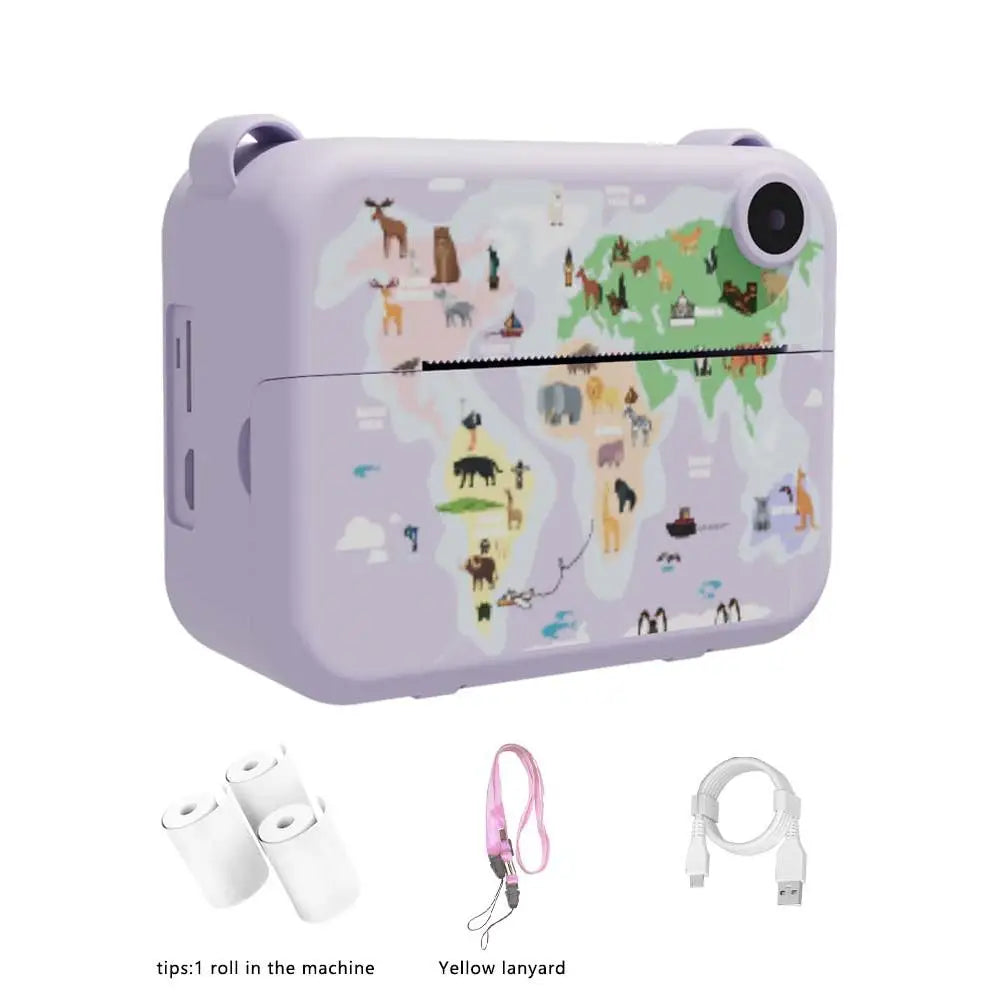 Kids Camera Instant Print Christmas Birthday Gifts for 3-12 Year Old Boys Girls Toys for Kids Age 3-10 with 3 Rolls Print Paper