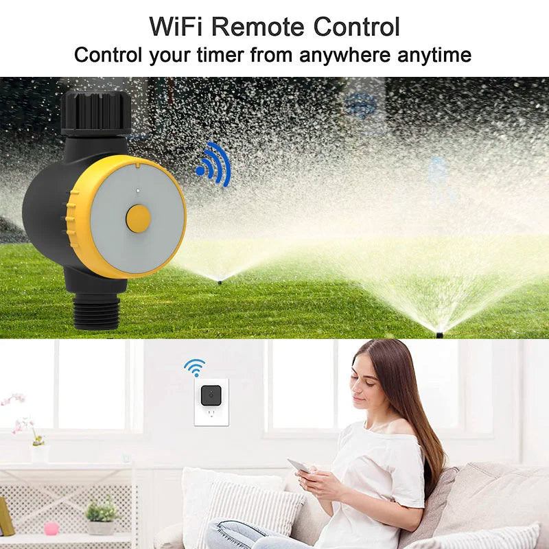 Nouveau minuteur d'arrosage intelligent Wifi pour jardin, contrôleur d'arrosage automatique Wifi, vanne intelligente Wifi, système d'arrosage goutte à goutte